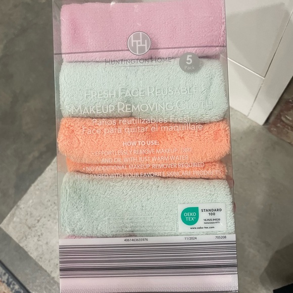 Huntington Home Colorful Face Cloth Set NEW - Picture 2 of 3